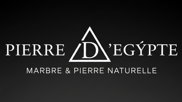 Logo Pierre D'Egypte pyramide blanche